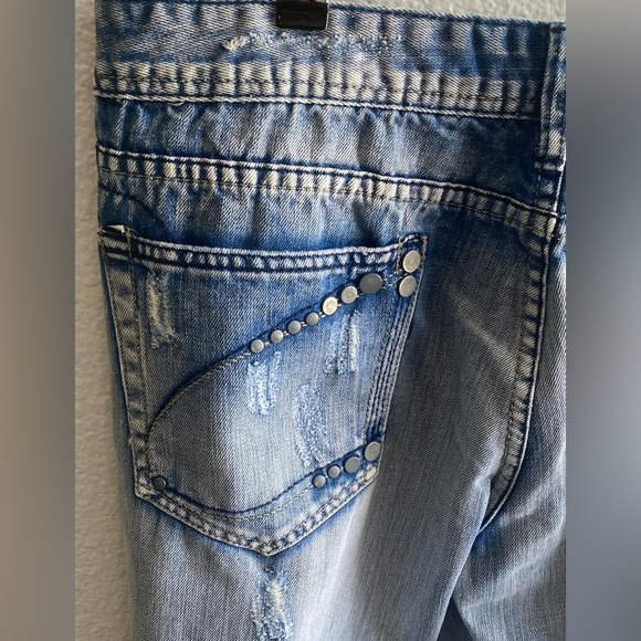 DINAMIT Rare Denim from Italy Light Wash Distressed Men’s Denim Jeans Size 40 - Picture 8 of 16